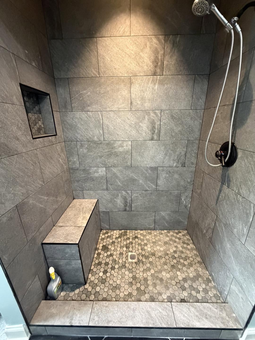 Custom tile shower